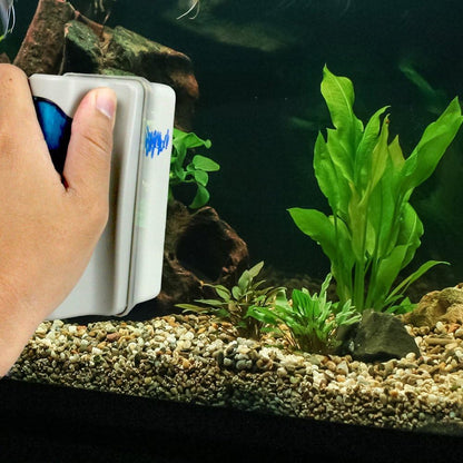 Magnetic Glass Algae Scraper and Aquarium Cleaner for Tanks up to 30 Gallons