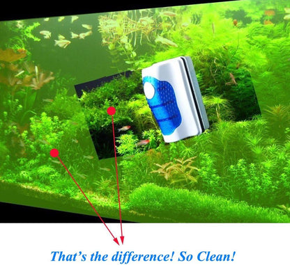 Magnetic Glass Algae Scraper and Aquarium Cleaner for Tanks up to 30 Gallons