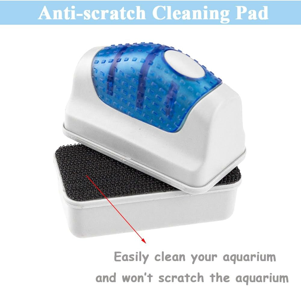 Magnetic Glass Algae Scraper and Aquarium Cleaner for Tanks up to 30 Gallons